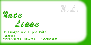 mate lippe business card