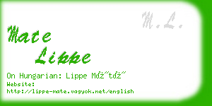 mate lippe business card